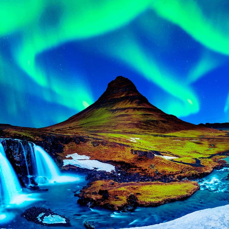 aurora boreal en Islandia